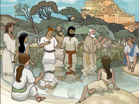 ‘But when they believed Philip preaching the good news about the kingdom of God and the name of Jesus Christ, they were being baptized, men and women alike. Even Simon himself believed; and after being baptized, he continued on with Philip, and as he observed signs and great miracles taking place, he was constantly amazed.’  Acts 8:12-13 (NASB) – Slide 4