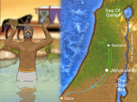 ‘When they came up out of the water, the Spirit of the Lord snatched Philip away; and the eunuch no longer saw him, but went on his way rejoicing.’ Acts 8:39 (NASB) – Slide 16