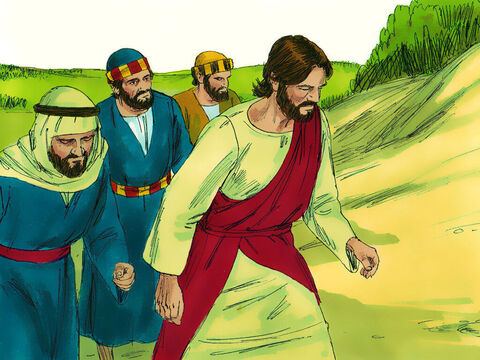 Jesus and His disciples were on the way to Jerusalem and were passing through the city of Jericho. – Slide 1