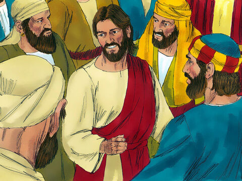 Jesus was in a large crowd of people, many of whom wanted to see Him. There was a man in Jericho, called Zacchaeus, the chief tax collector. He was very rich but tax collectors had a bad reputation for gaining money by corruption. – Slide 2
